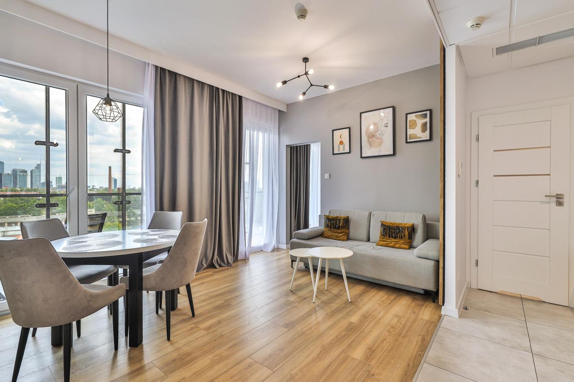 Wola Tower Deluxe Separate Bedroom With Free Garage - By Perfect Apart Varsóvia Exterior foto